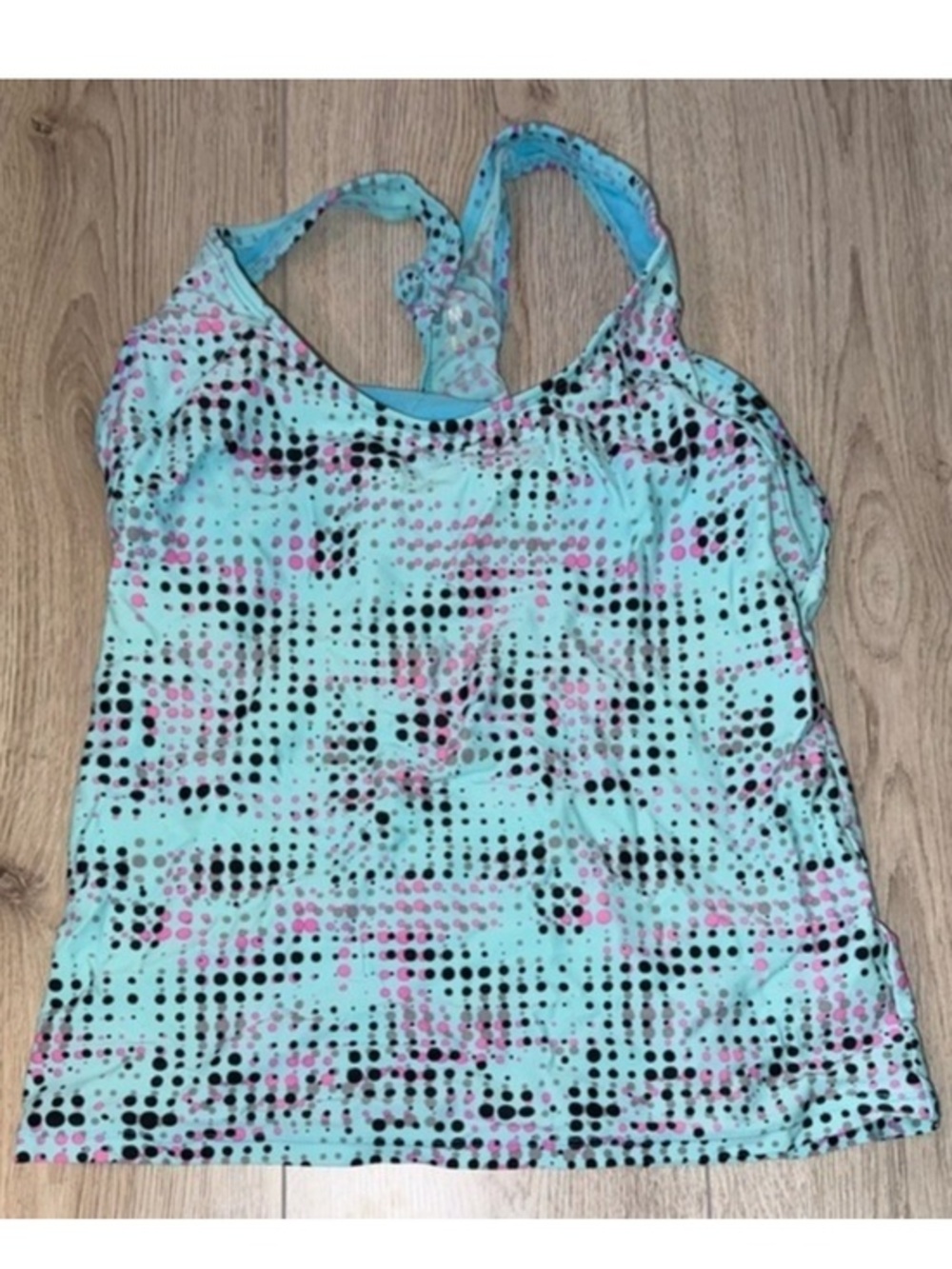 Reebok polka dot tank top swimwear swimsuit
